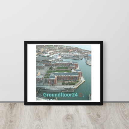 Nice City Framed poster with Groundfloor24 with House Logo