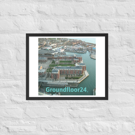 Nice City Framed poster with Groundfloor24 without House Logo
