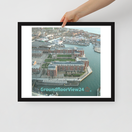 Nice City Framed poster with groundfloorview24 with House Logo