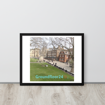 Beautiful Park Framed poster with Groundfloor24 with House Logo