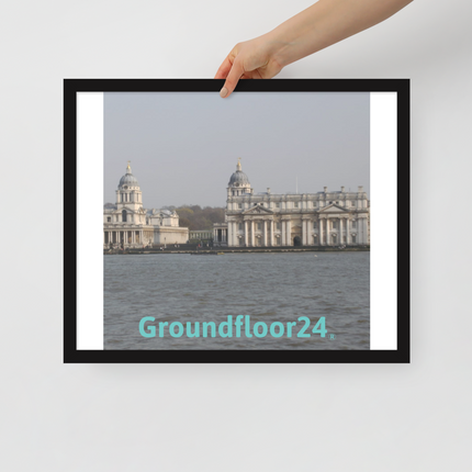 Riverside Beauty Framed poster with Groundfloor24 without House Logo
