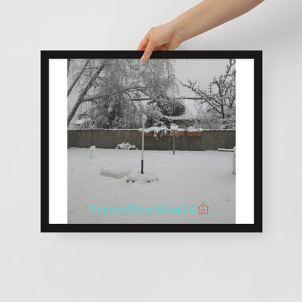 Winter Wonderland Framed poster with groundfloorview24 with House Logo