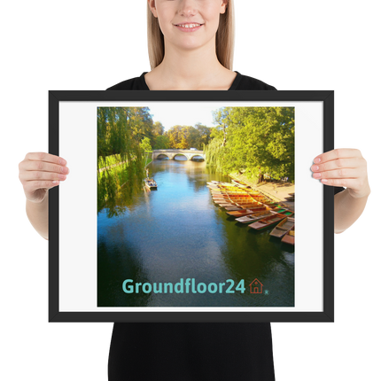 Beautiful Nature Framed poster with Groundfloor24 with House Logo