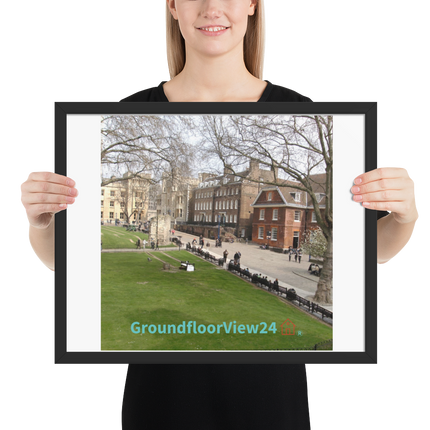 Beautiful Park Framed poster with groundfloorview24 with House Logo