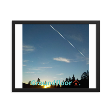 Attractive Sinari Framed poster with Groundfloor with House Logo