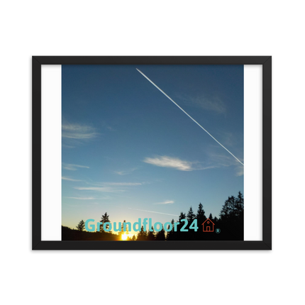 Attractive Sinari Framed poster with Groundfloor24 with House Logo