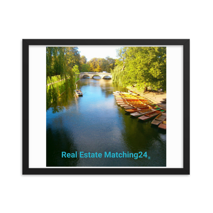 Beautiful Nature Framed poster with realestatematching24 without key Logo