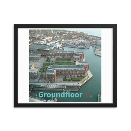 Nice City Framed poster with Groundfloor with House Logo
