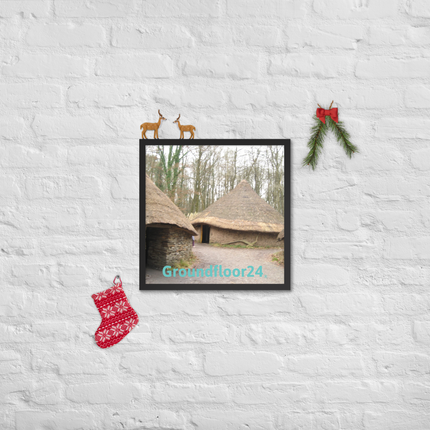Village Charm Framed poster with Groundfloor24 without House Logo