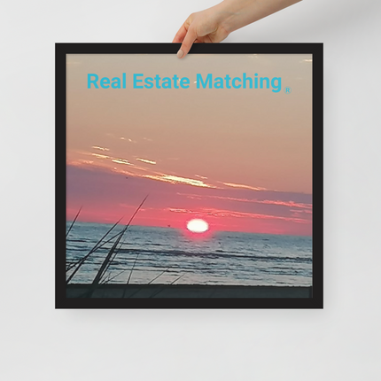 Beautiful Framed poster with Real Estate Matching Logo