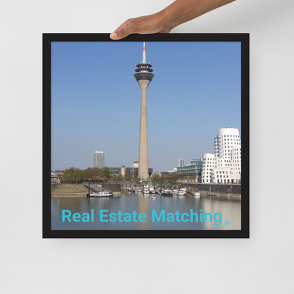 Lovely Sinari Framed poster with Real Estate Matching Logo