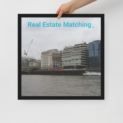 Beautiful Place Framed poster with Real Estate Matching Logo