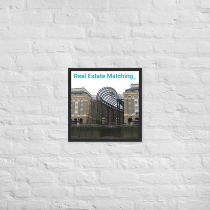 Hay's Galleria Framed poster with Real Estate Matching Logo