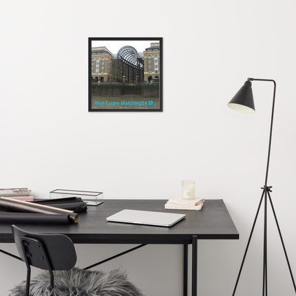 Hay's Galleria Framed poster with Real Estate Matching24 Logo