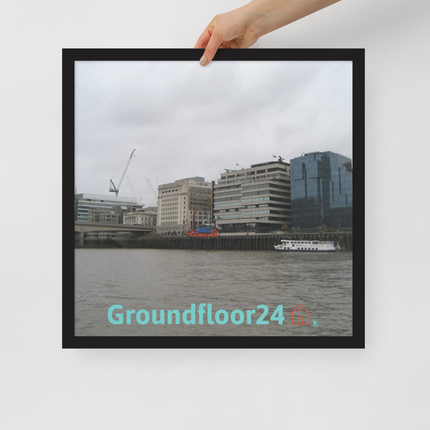 Beautiful Place Framed poster with Groundfloor24 Logo