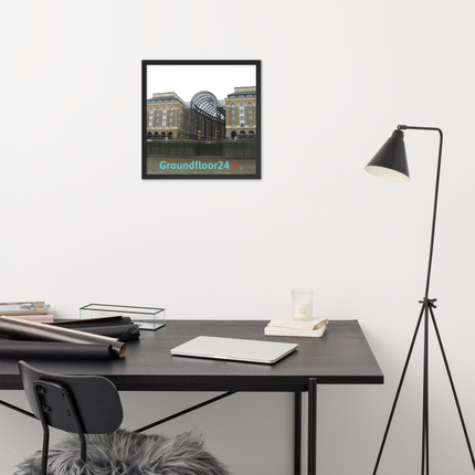 Hay's Galleria Framed poster with Groundfloor24 Logo