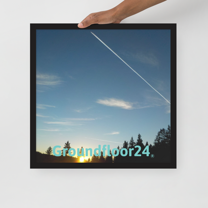 Attractive Sinari Framed poster with Groundfloor24 without House Logo