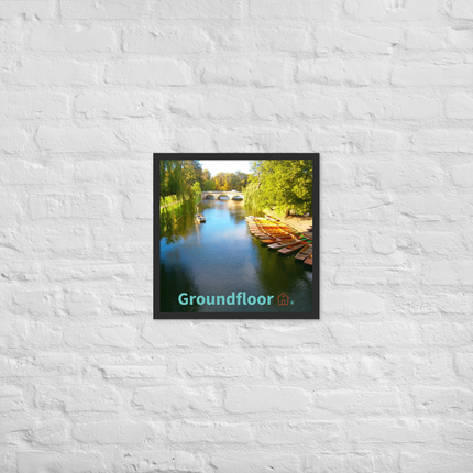 Beautiful Nature Framed poster with Groundfloor with House Logo