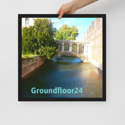 Beautiful Canel Framed poster with Groundfloor24 with House Logo