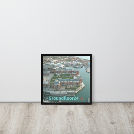 Nice City Framed poster with Groundfloor24 with House Logo