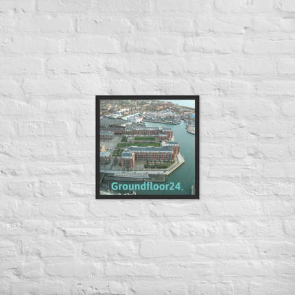 Nice City Framed poster with Groundfloor24 without House Logo