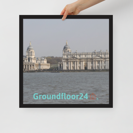 Riverside Beauty Framed poster with Groundfloor24 with House Logo
