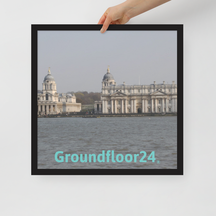 Riverside Beauty Framed poster with Groundfloor24 without House Logo