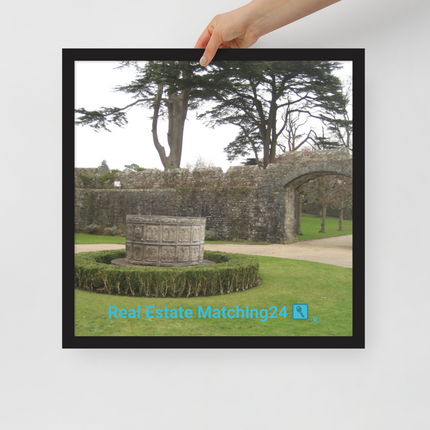 Nature's Wonders Framed poster with realestatematching24 with key Logo