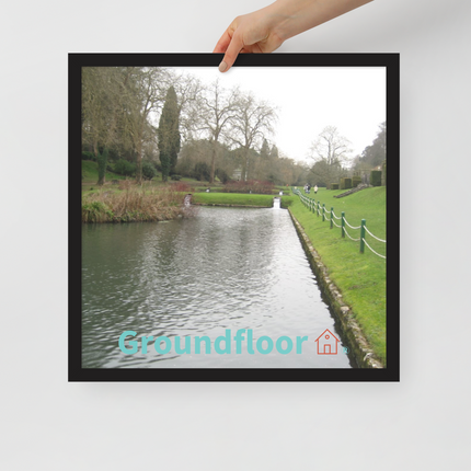 Lakeside Beauty Framed poster with Groundfloor with House Logo