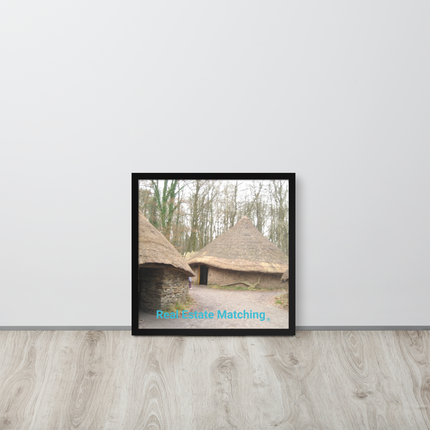 Village Charm Framed poster with realestatematching without key Logo