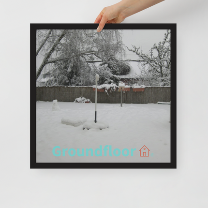 Winter Wonderland Framed poster with Groundfloor with House Logo