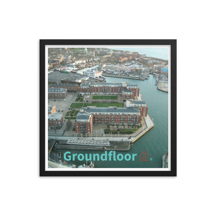 Nice City Framed poster with Groundfloor with House Logo