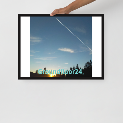 Attractive Sinari Framed poster with Groundfloor24 without House Logo