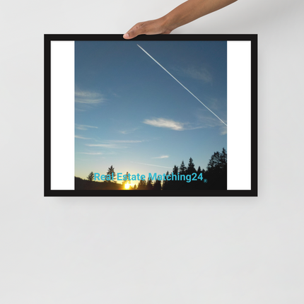 Attractive Sinari Framed poster with realestatematching24 without key Logo