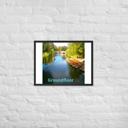 Beautiful Nature Framed poster with Groundfloor with House Logo