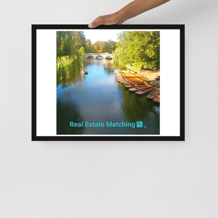Beautiful Nature Framed poster with realestatematching with key Logo