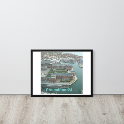 Nice City Framed poster with Groundfloor24 with House Logo