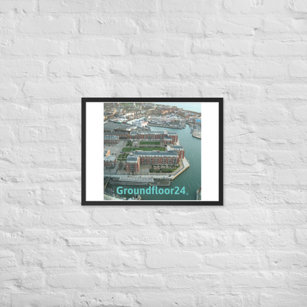 Nice City Framed poster with Groundfloor24 without House Logo