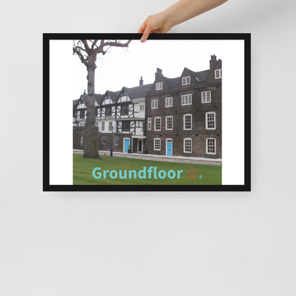 Beautiful Palace Framed poster with Groundfloor with House Logo