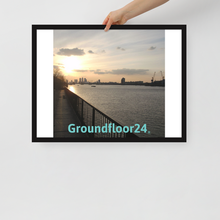 Awesome River View Framed poster with Groundfloor24 without House Logo
