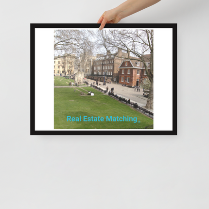 Beautiful Park Framed poster with realestatematching without key Logo
