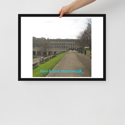 Majestic Palace Framed poster with realestatematching with key Logo