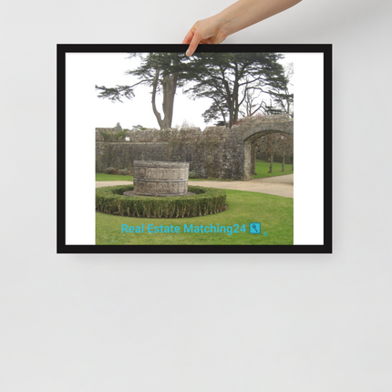 Nature's Wonders Framed poster with realestatematching24 with key Logo
