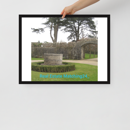 Nature's Wonders Framed poster with realestatematching24 without key Logo