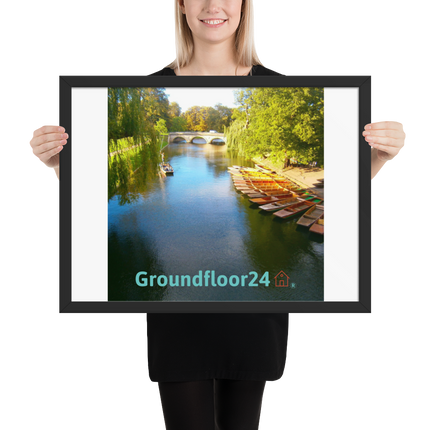 Beautiful Nature Framed poster with Groundfloor24 with House Logo