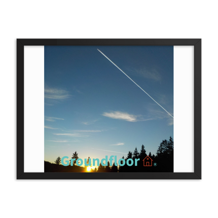 Attractive Sinari Framed poster with Groundfloor with House Logo