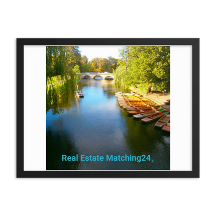 Beautiful Nature Framed poster with realestatematching24 without key Logo
