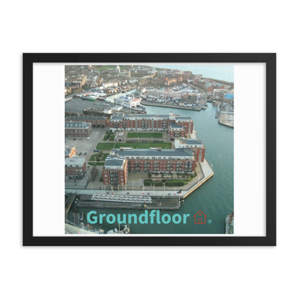 Nice City Framed poster with Groundfloor with House Logo