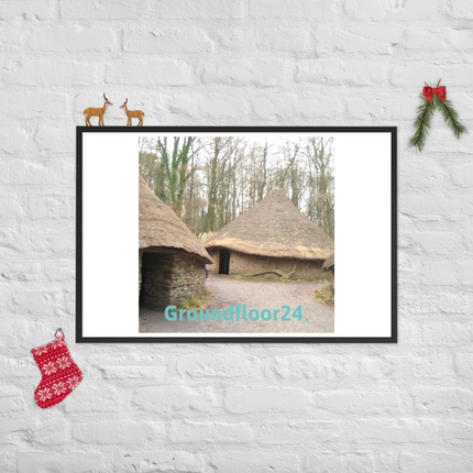 Village Charm Framed poster with Groundfloor24 without House Logo
