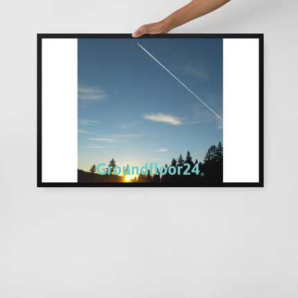 Attractive Sinari Framed poster with Groundfloor24 without House Logo